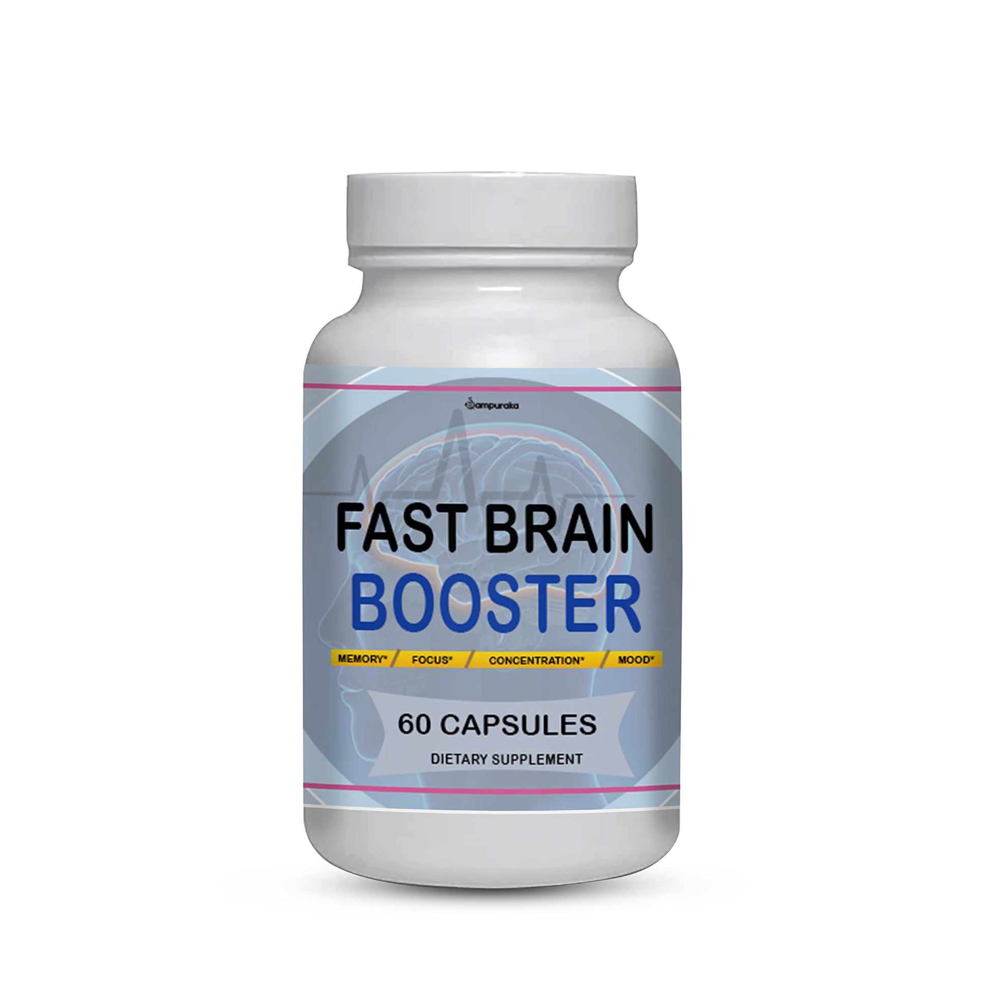 Sampuraka Fast Brain Booster New Advanced Formula Supplement Capsule 60 Count