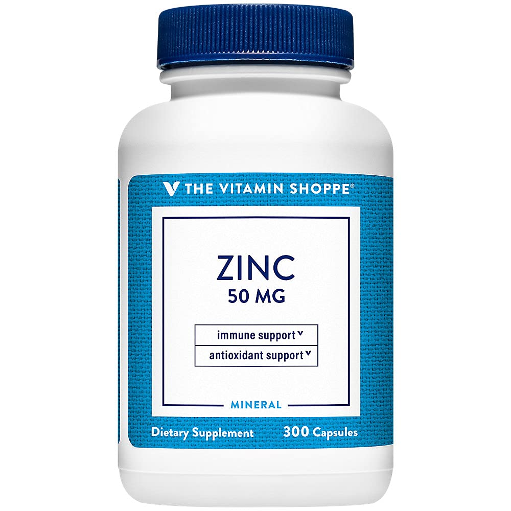 The Vitamin Shoppe Zinc 50mg Capsules, 300 Capsules