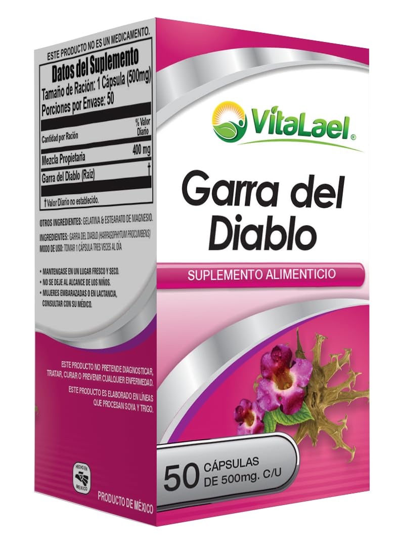 Herbal Solutions Health Devil's Claws (Garra del Diablo) Capsules, 50 Capsules