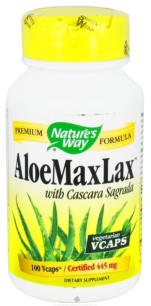 Nature's Way Aloe Maxlax Capsules, 100 Veggie Capsules