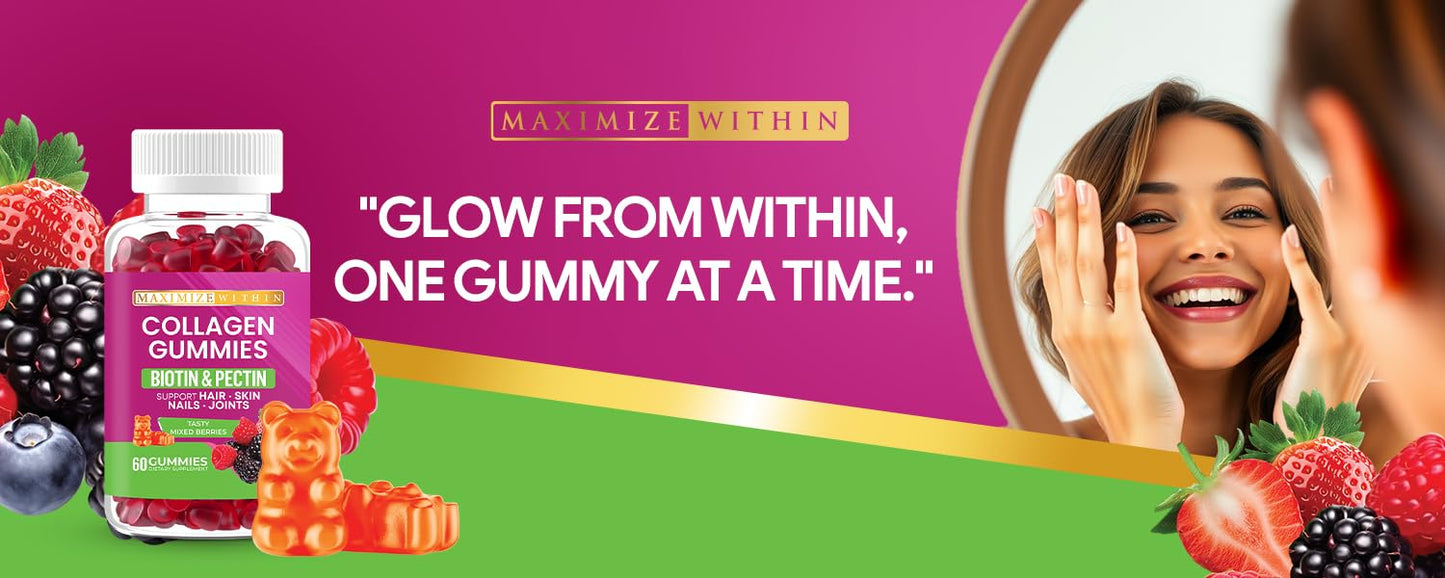 Maximize Within Collagen Vegan Gummies, 60 Gummies