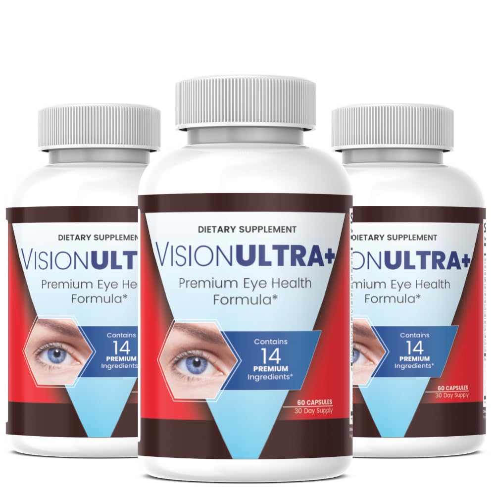 SuppNature VisionUltra+ Eye Health Support Supplement Capsules, 180 Capsules