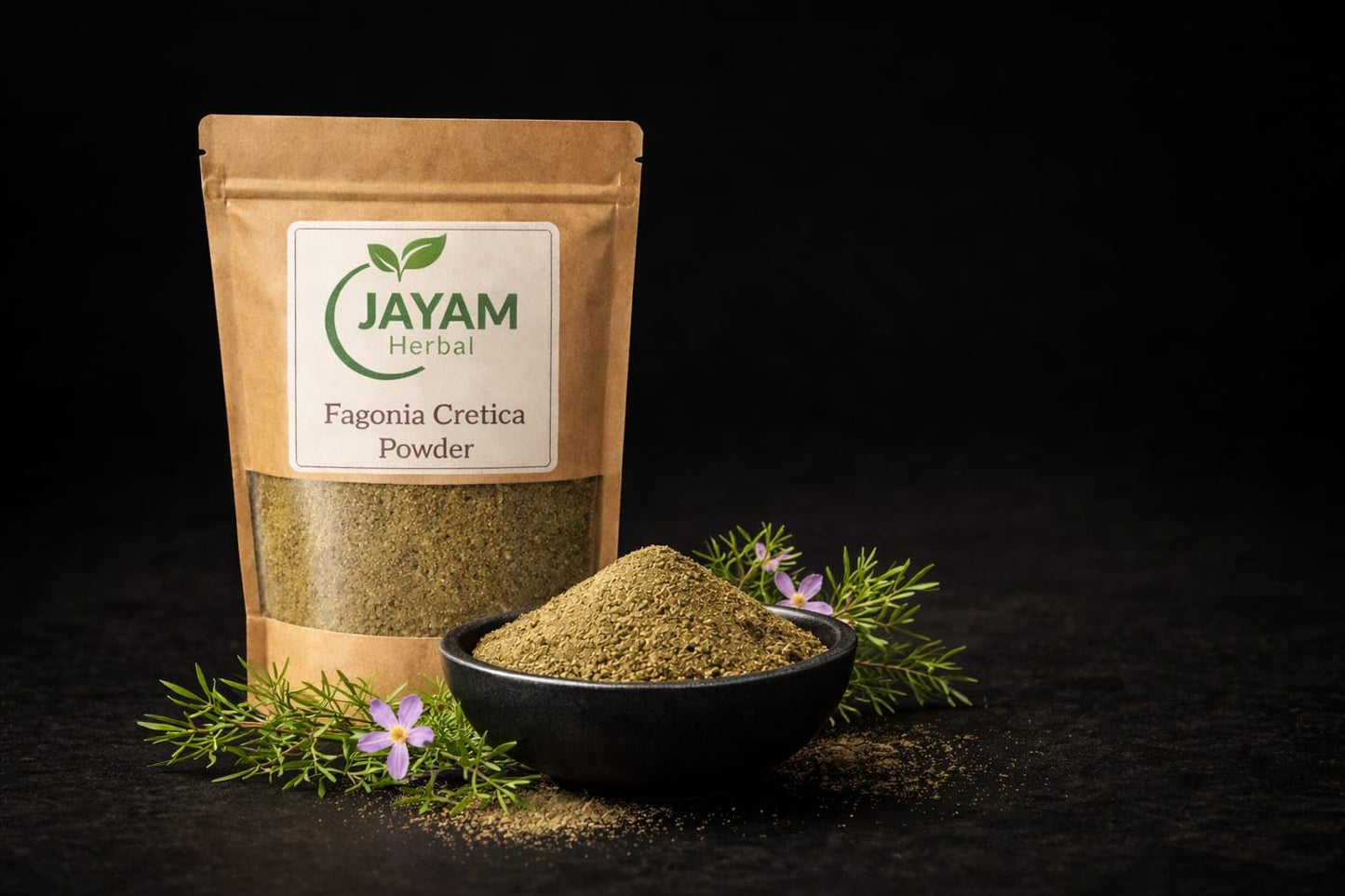 MADHURAM ENTERPRISE Jayam Herbal Fagonia Cretica Powder, 3.52 Ounce