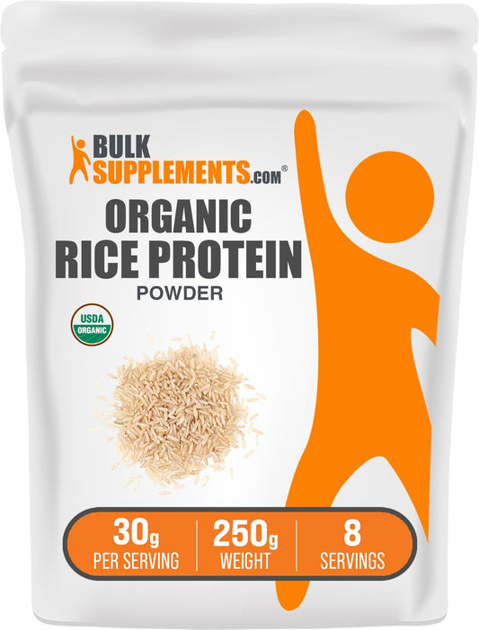 BulkSupplements Organic Rice Protein Powder 250 g
