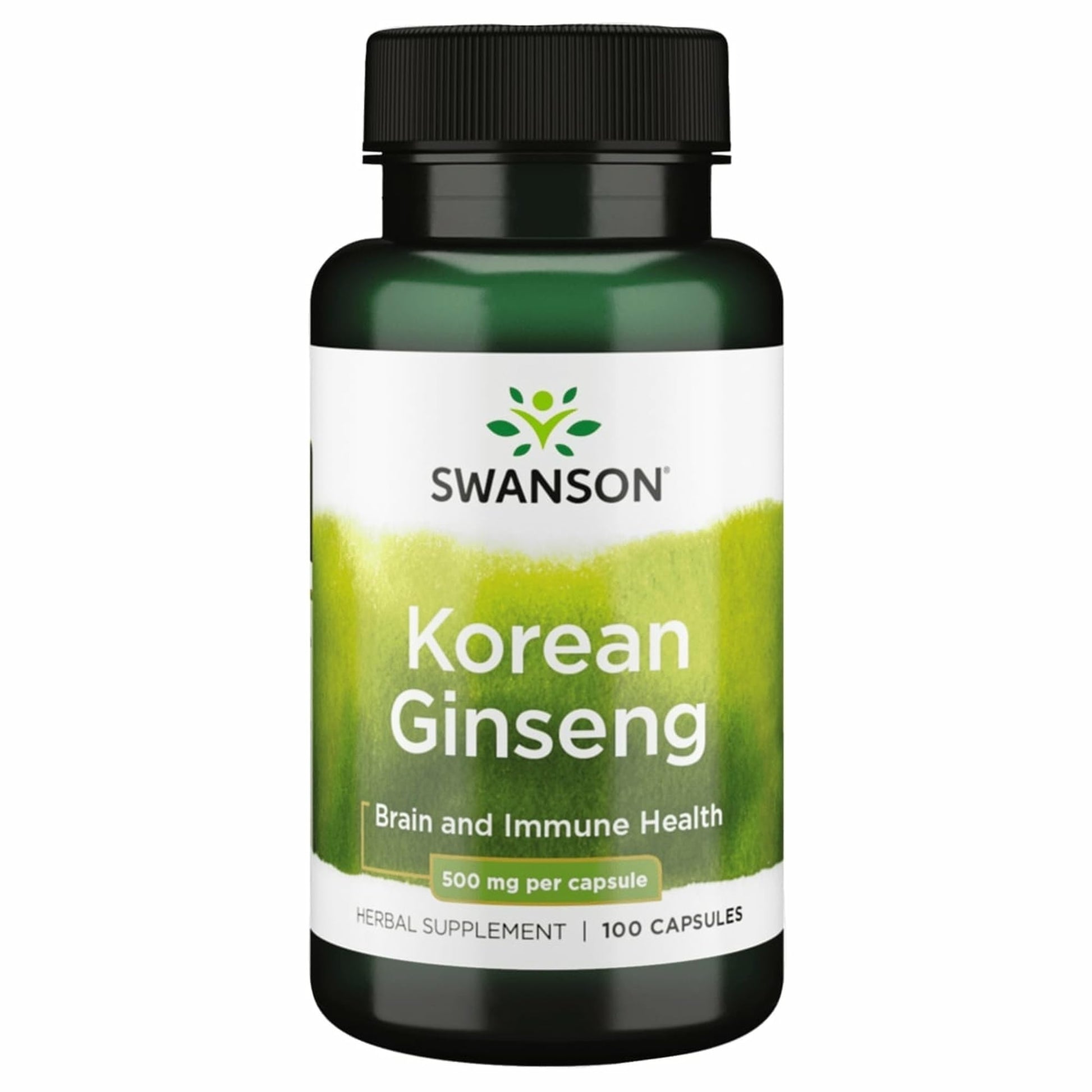 Swanson Korean Ginseng 500 Milligrams Capsule 100 Capsules