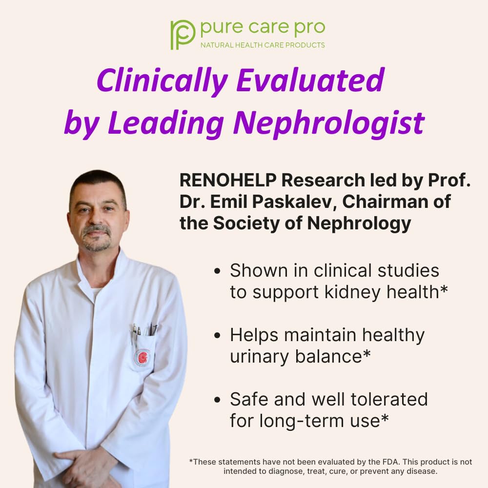 Pure Care Pro Renohelp Kidney Support Capsule 90 Count