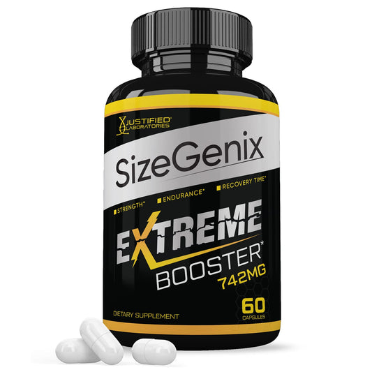 Justified Laboratories Sizegenix 742mg All Natural Advanced Formula, 60 Capsules