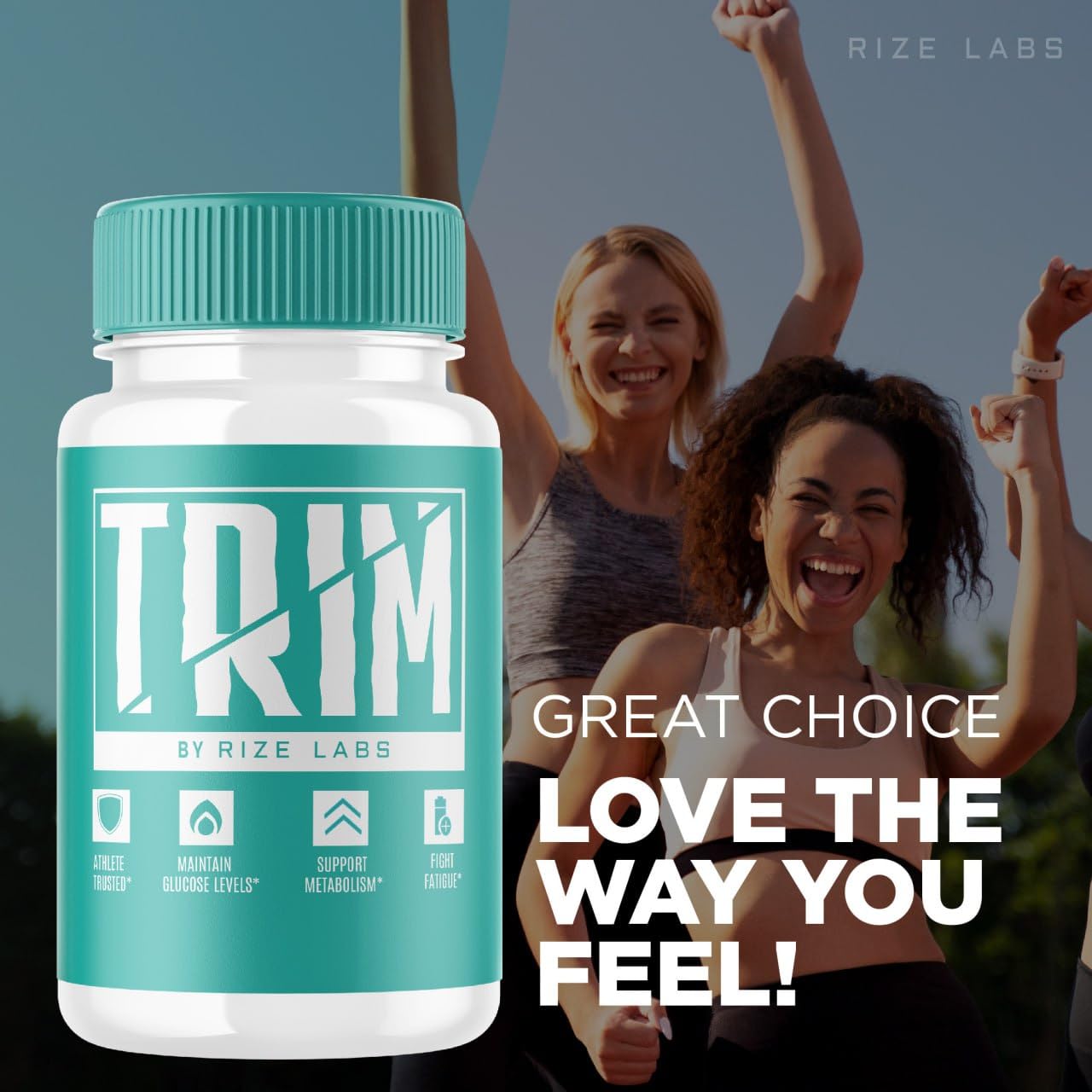 Rize Labs Trim Supplement Capsules, 180 Capsules