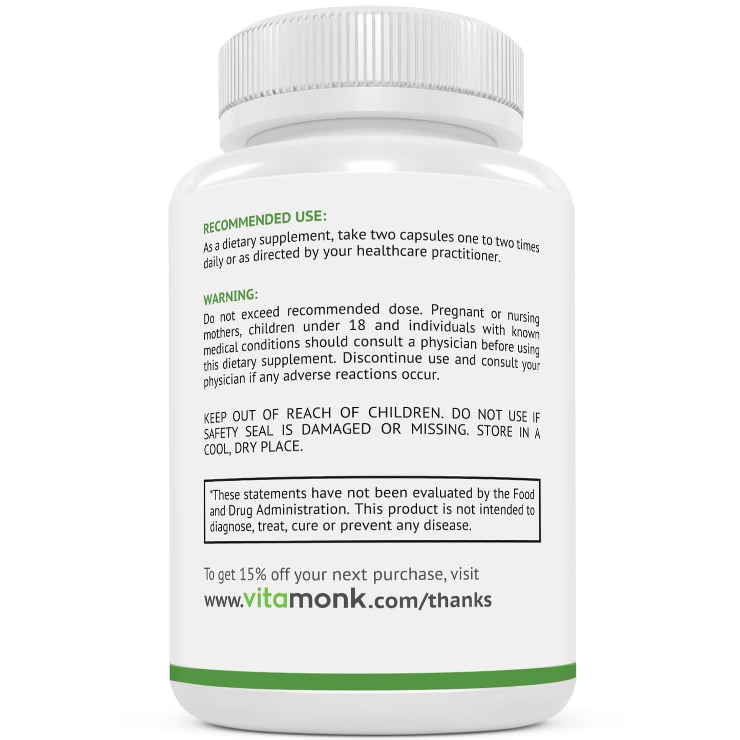 VitaMonk GlycoTrax - High Absorption GPLC Supplement - No Artificial Fillers - GPLC Glycine Propionyl-L-Carnitine Capsules, 60 Capsules
