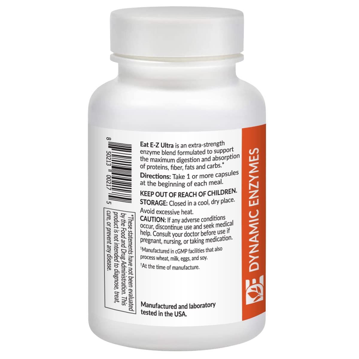 Dynamic Enzymes Eat E-Z Ultra Advanced Digestive Enzyme Supplement Capsule 90