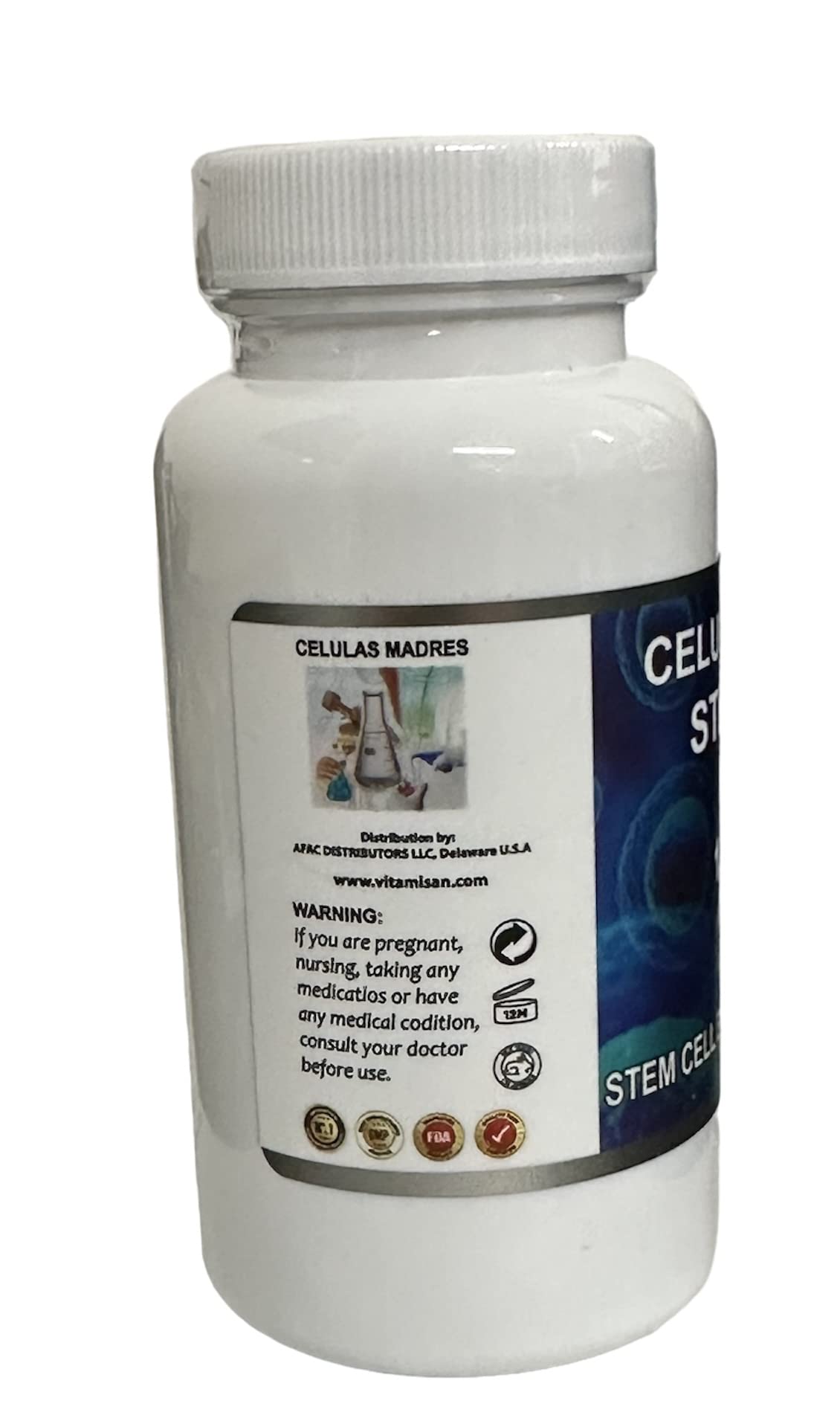 Madre cell plus Vitamisan Celulas madres cell plus 1000 mg Aphanizomenon Flos-aquae Biocell, 180 Capsules