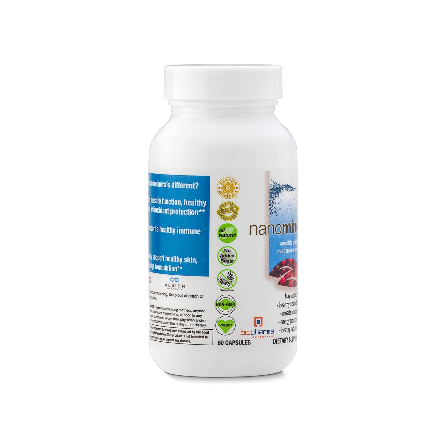 Biopharma Scientific NanoMinerals Complete Chelated Multi-Mineral Capsules 60 Capsules
