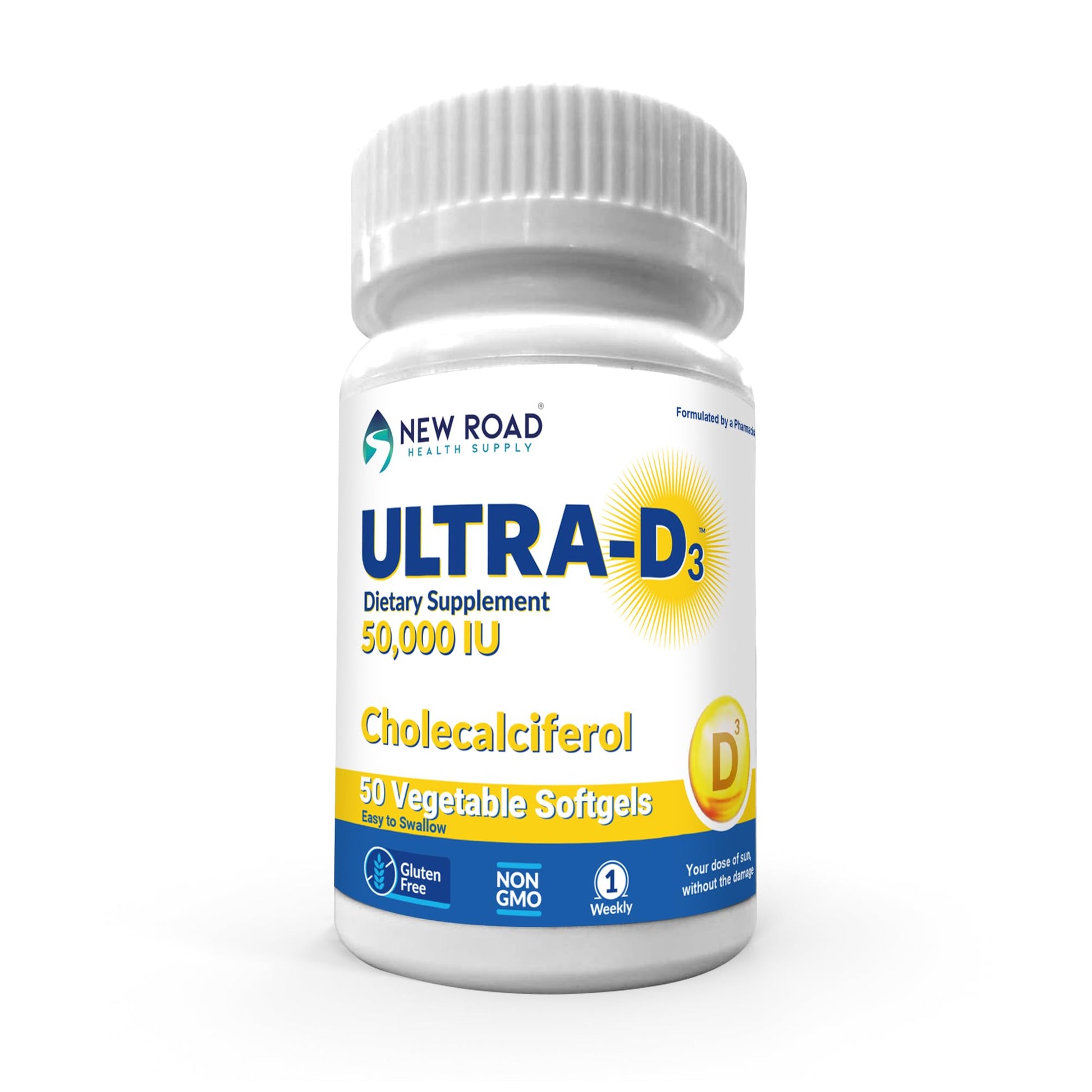 ULTRA-D3 Once-Weekly Vitamin D3 50,000 IU Softgels, 50 Count
