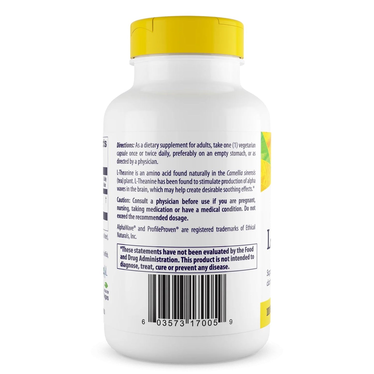 Healthy Origins L-Theanine 100 mg Capsule, 180 Capsules