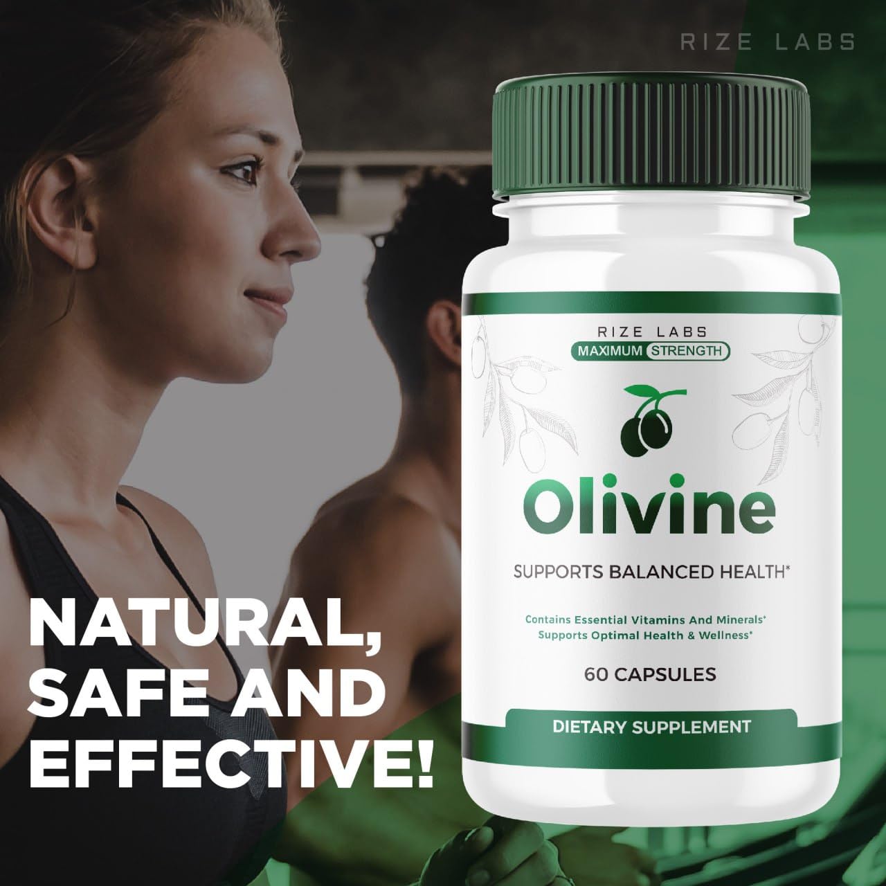 Rize Labs Olivine Weight Loss Supplement Capsules, 180 Capsules