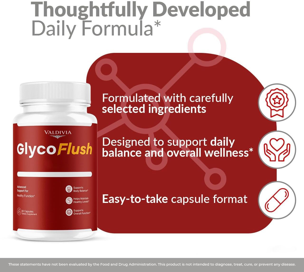 Valdivia GlycoFlush Capsules 60 Count