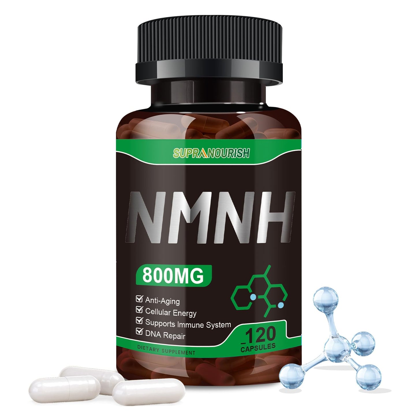 SUPRANOURISH Pure NMNH Supplement 120 Capsules