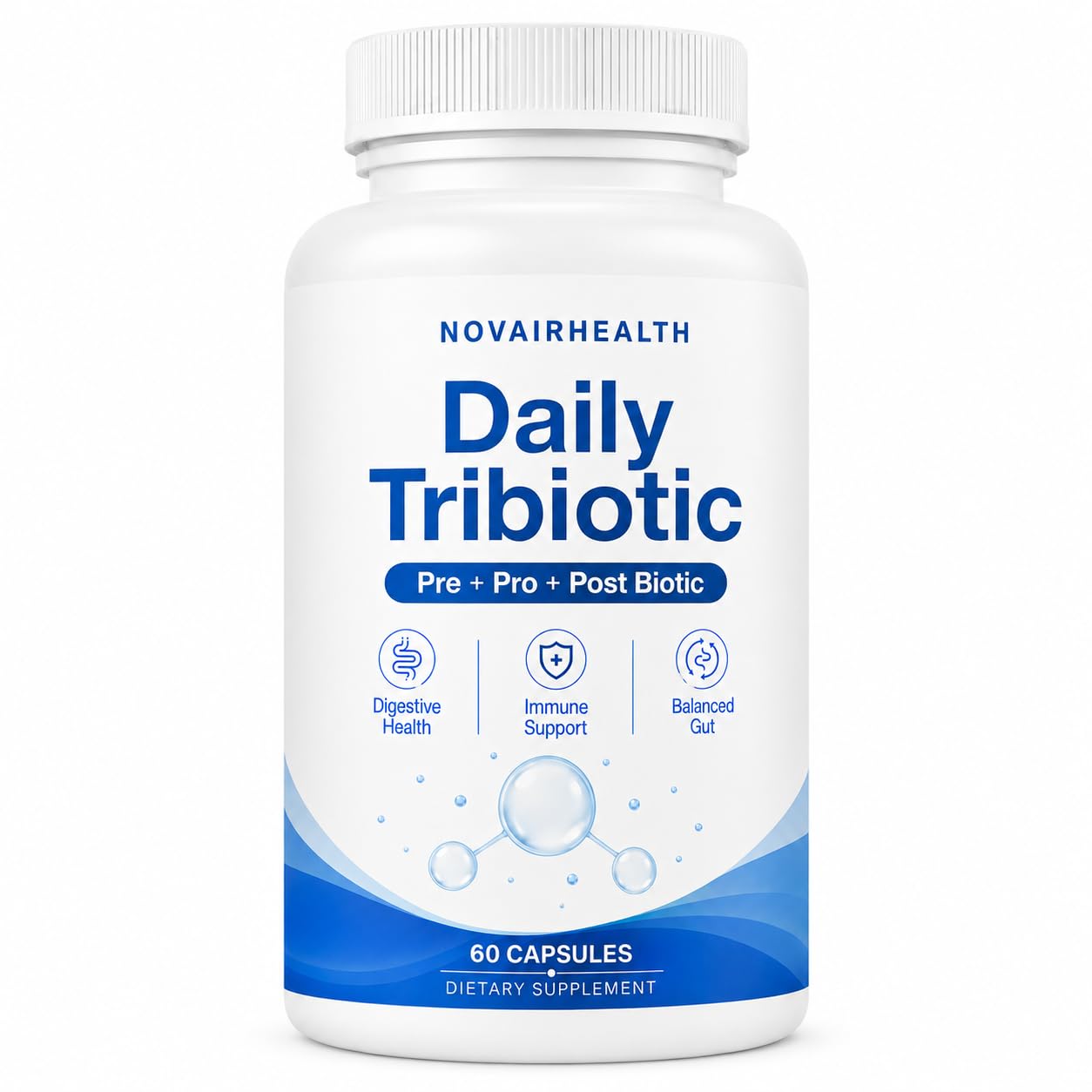 ARTHRONATURALS Daily Tribiotic for Women & Men, Prebiotic, Probiotic & Postbiotic Formula with Tributyrin, Daily Tribiotics Support Your Gut & Energy Naturally, Capsule, 1 Count