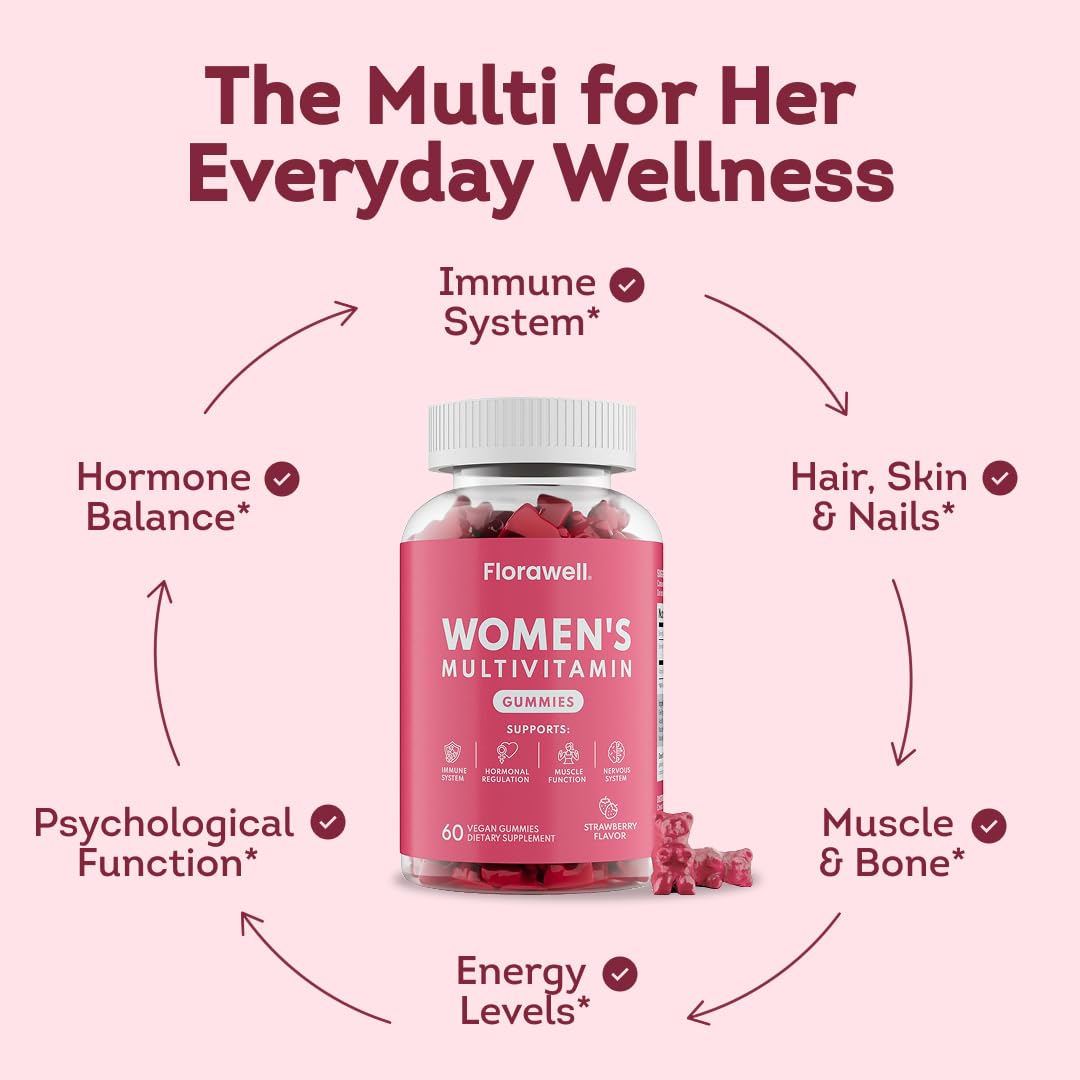 Florawell Multivitamin Gummies for Women 60 Gummies