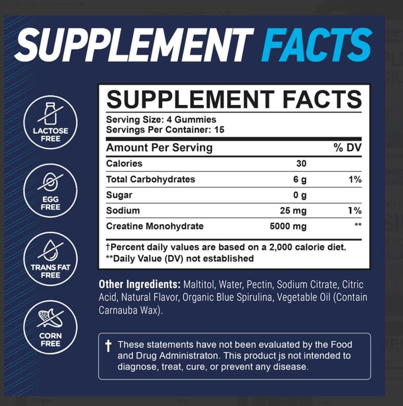 Vita Guard Creatine Monohydrate 120 Gummies
