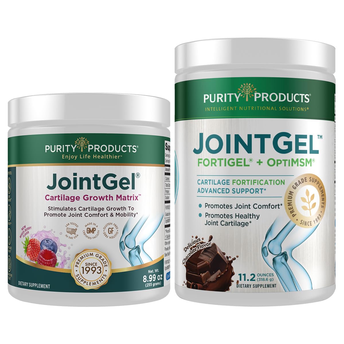 Purity Products JointGel Bioactive Collagen Peptides + MSM Powder, 3 Pack