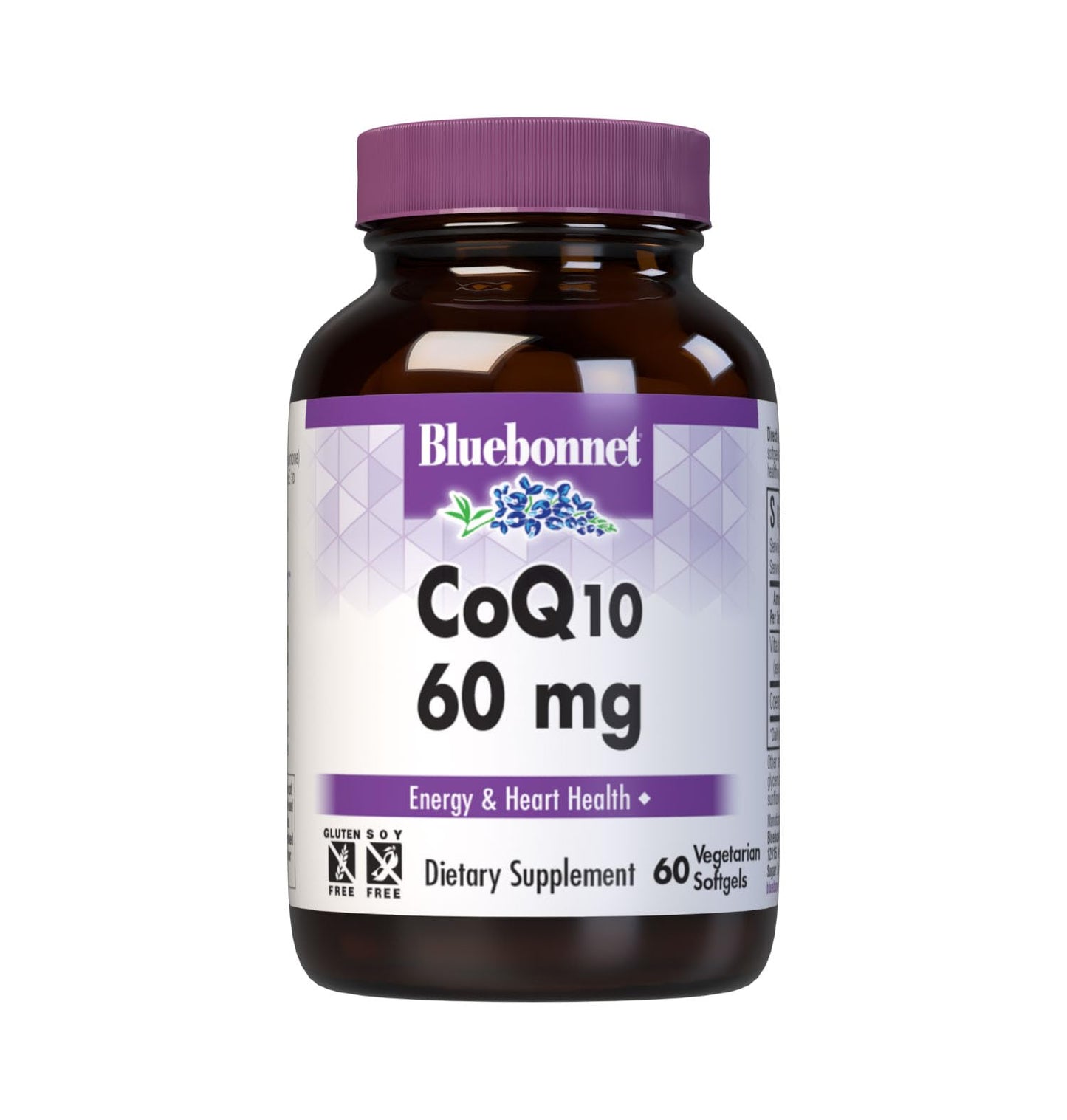 BlueBonnet CoQ-10 Vegetarian Softgels, 60 mg, 60 Count