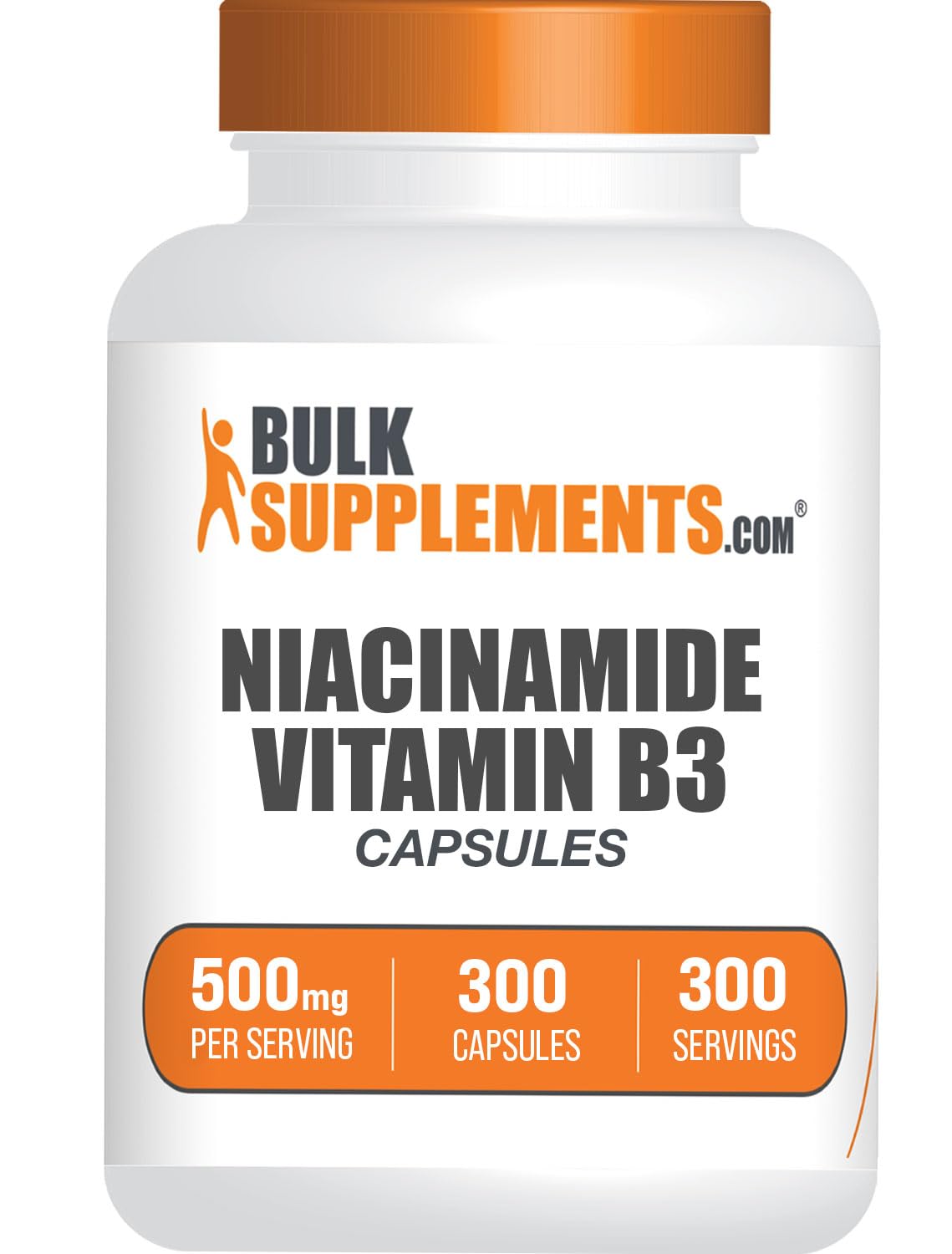 BulkSupplements Niacinamide Capsules 240 Count