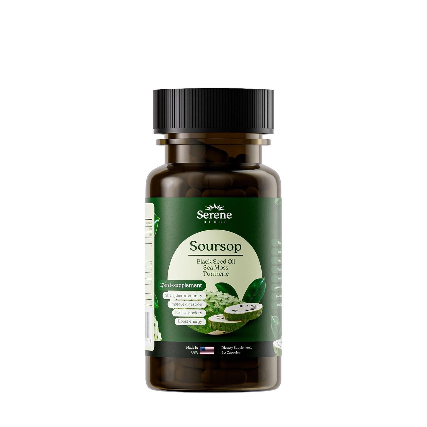 Serene Herbs 17-in-1 Sea Moss Capsules Capsule 60 Count