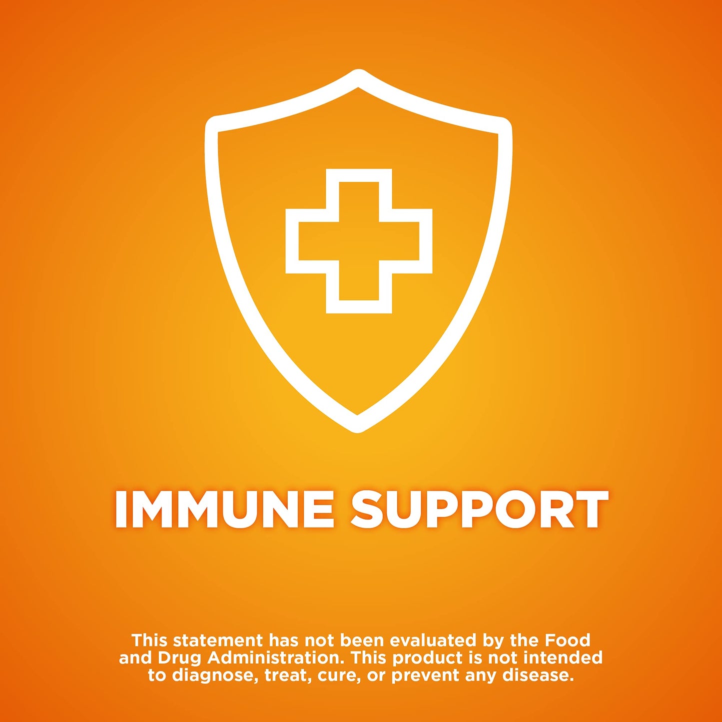 Amazon Basic Care Immune Support Citrus Chewable Tablets, 116 Tablets