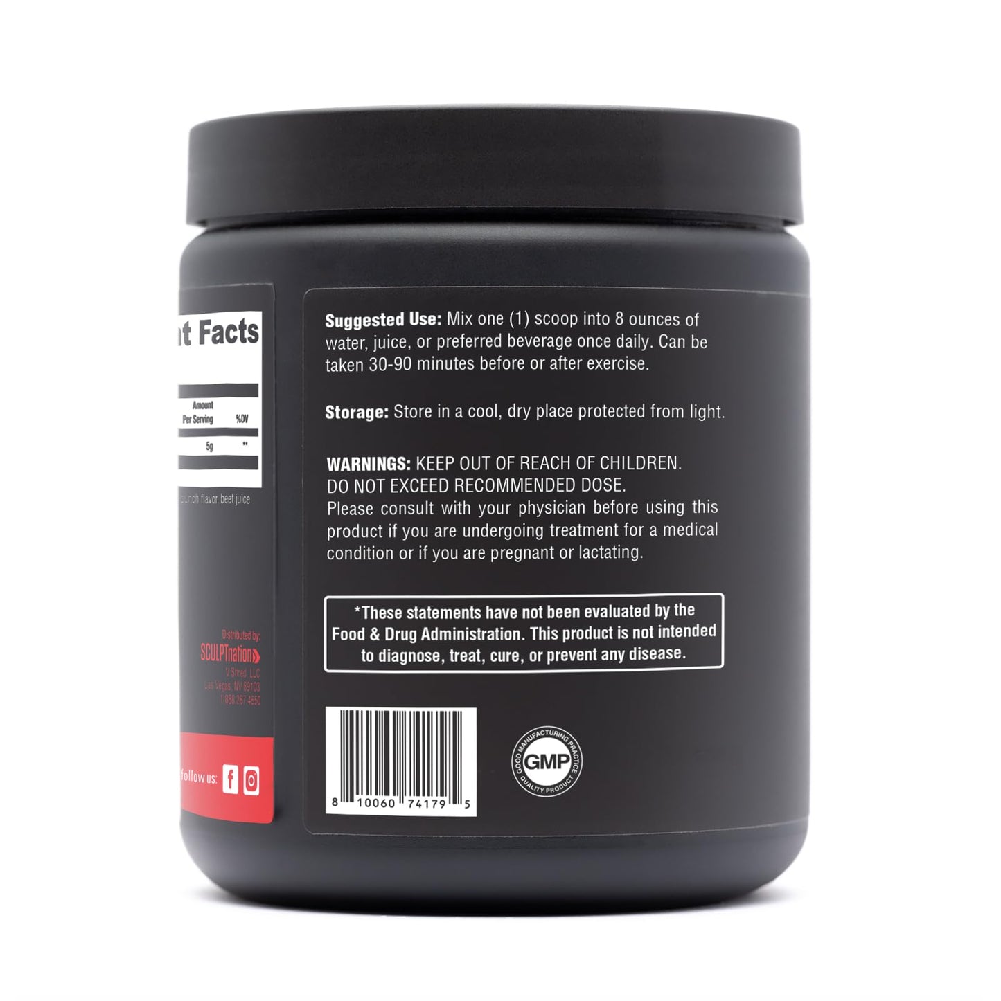 Sculpt Nation Creatine Monohydrate Powder, 30 Servings