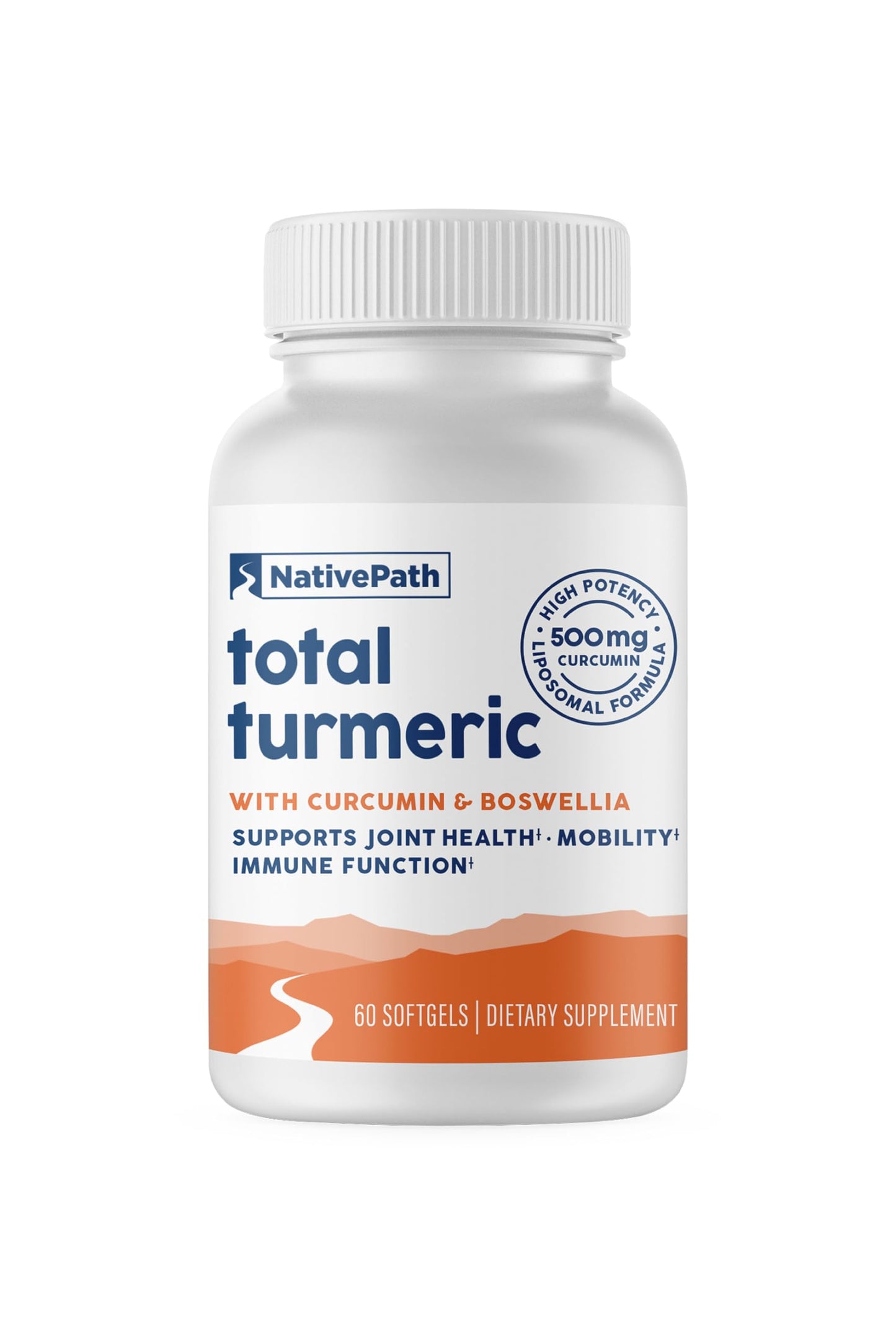 NativePath Turmeric Curcumin with Boswellia Softgels 60 Softgels