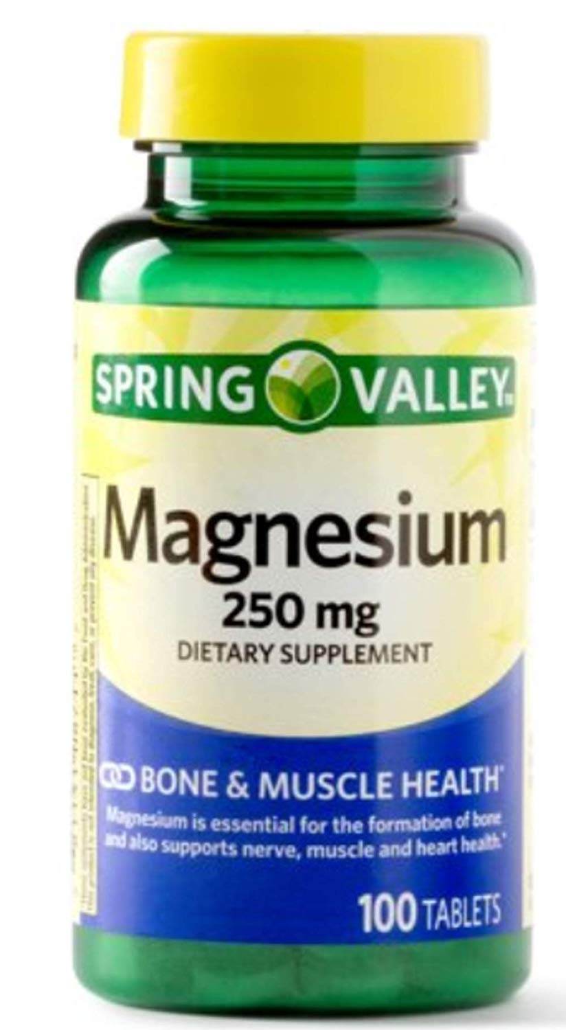 TOPNaturePlus Magnesium 250 Mg Tablets, 100 Tablets