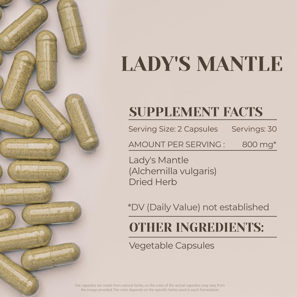 Garden Organics Lady's Mantle Capsules 60 Count
