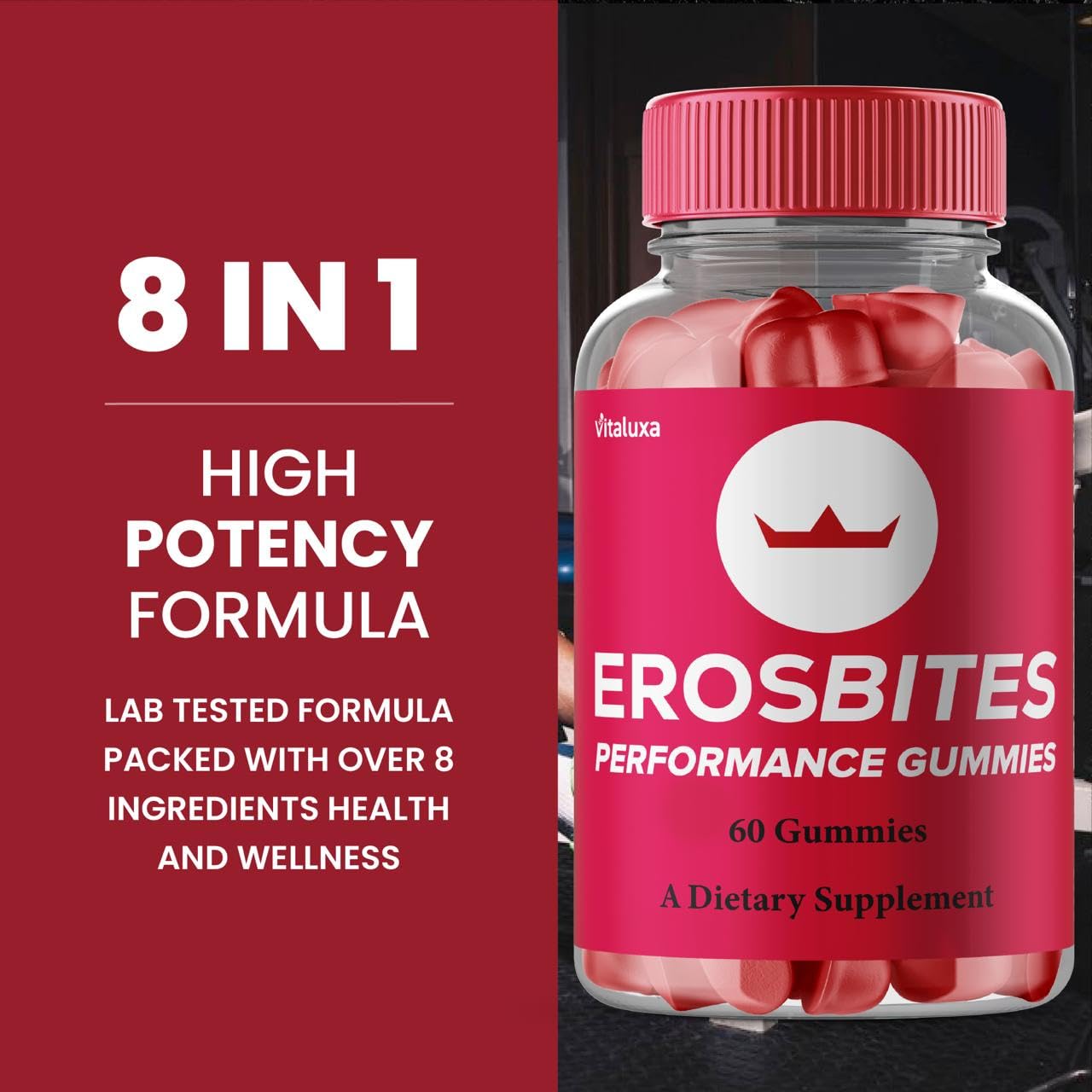 Vitaluxa Eros Bites Gummies 180 Count