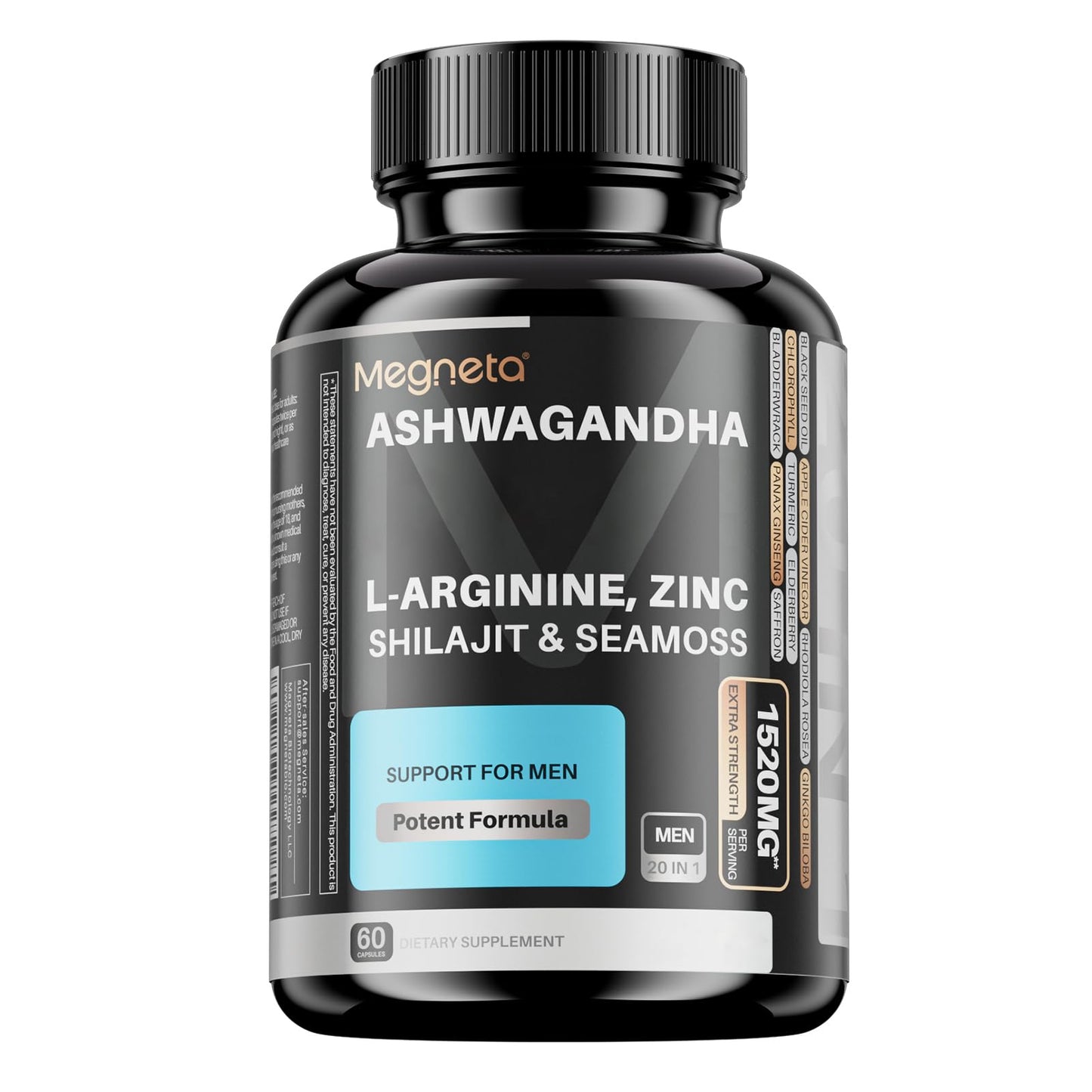 MEGNETA Root Complex with L-Arginine & L-Citrulline, 60 Capsules