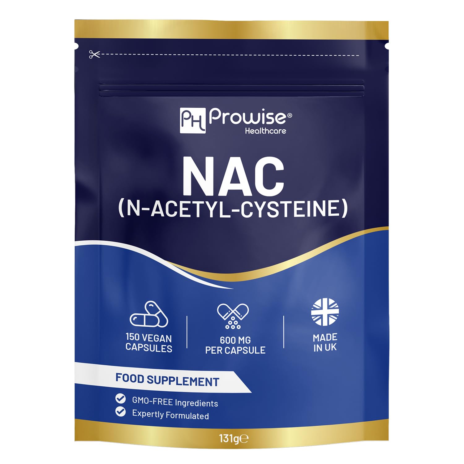 PH PROWISE Healthcare NAC N-Acetyl-Cysteine 600mg Capsule, 150 Capsules