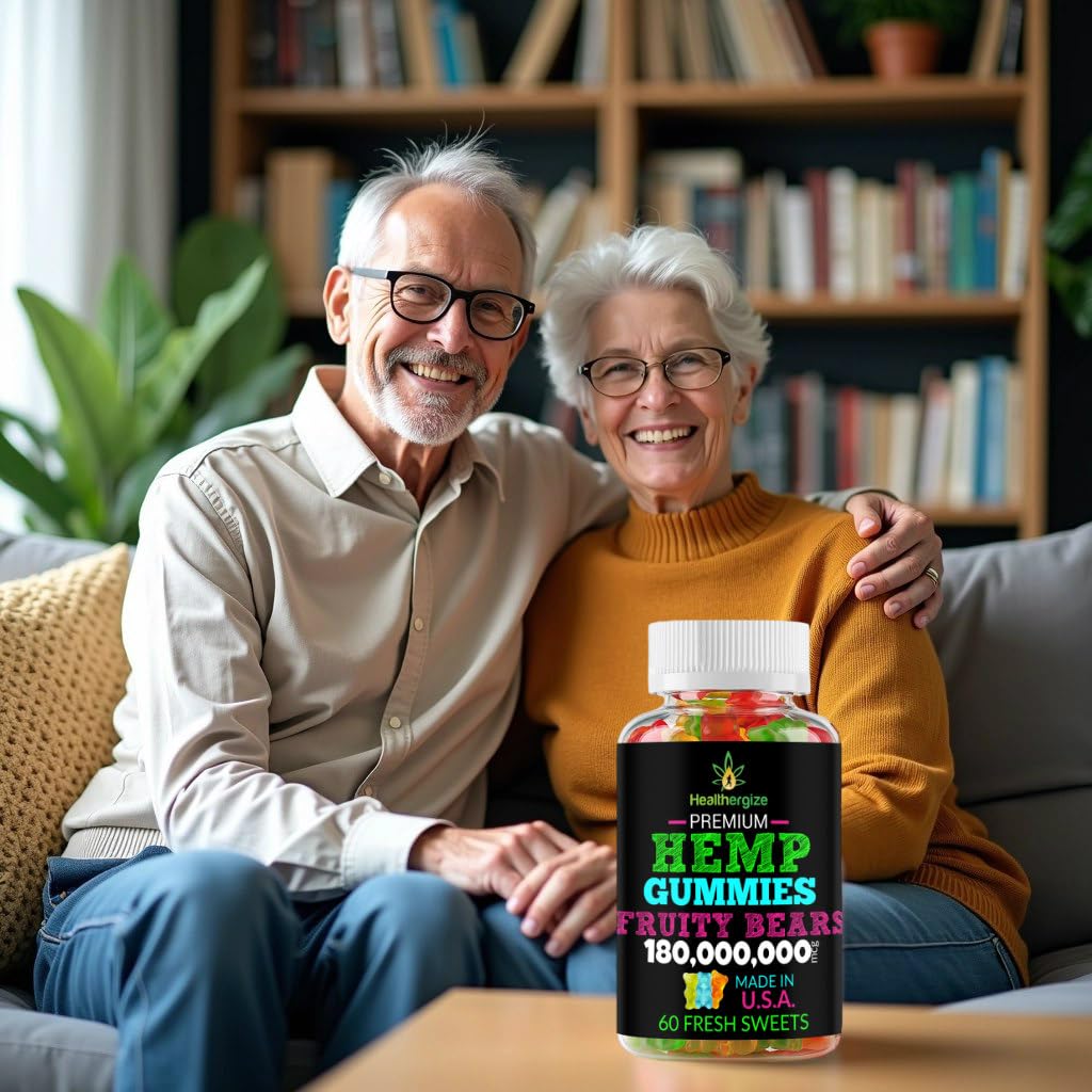 Healthergize Hemp Gummy Bears, 12 Gummies