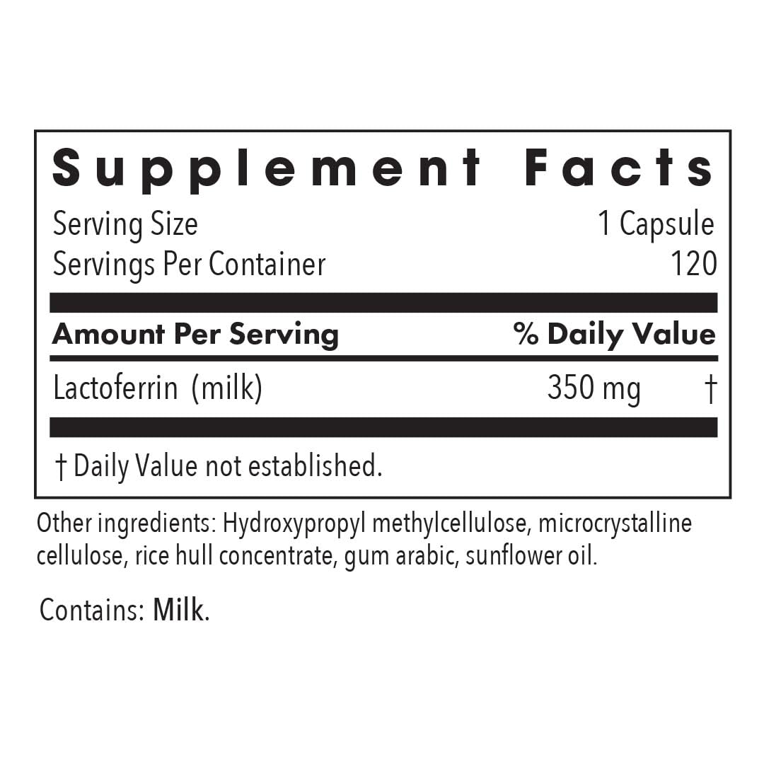 Allergy Research Group Lactoferrin 350 mg Capsules, 120 Count