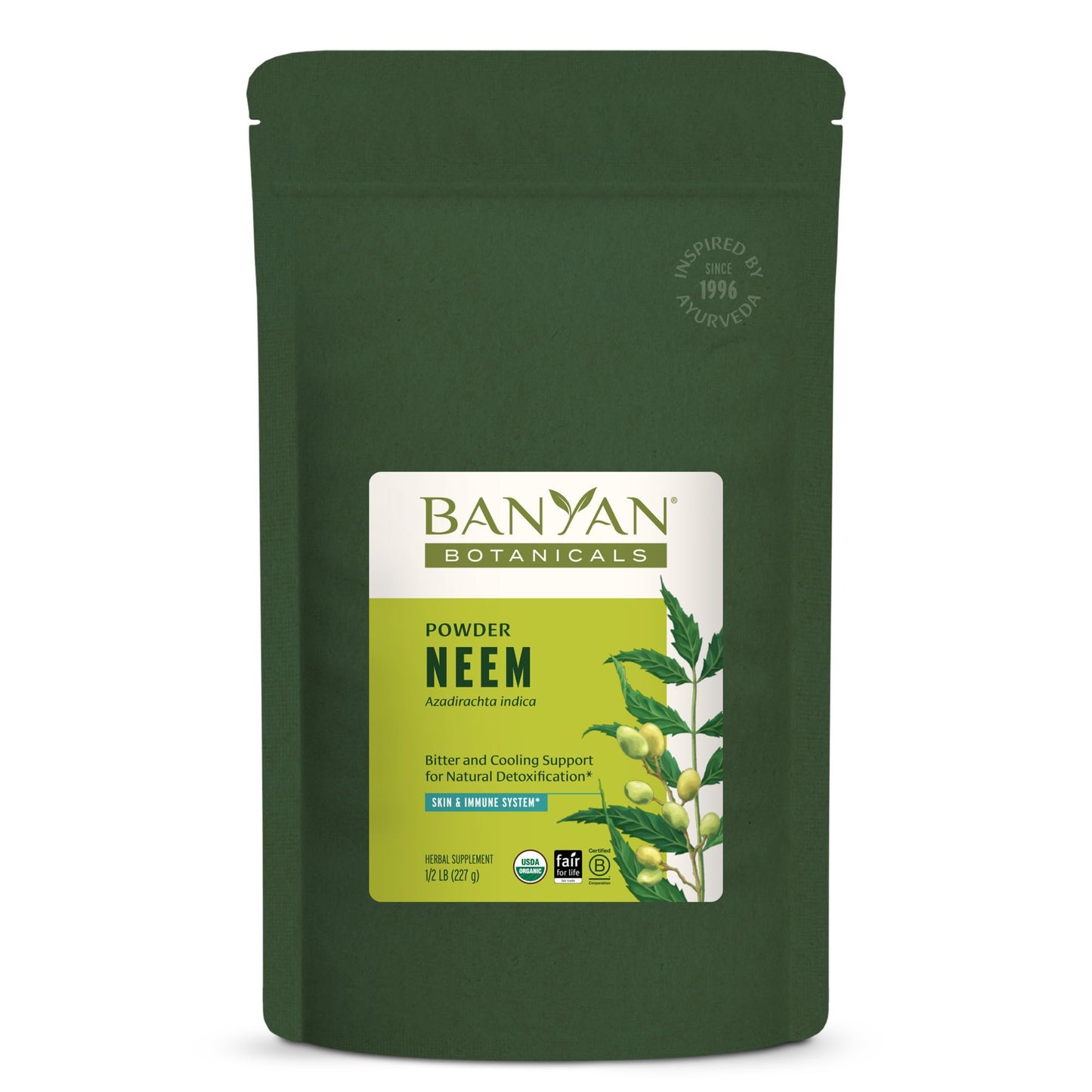 Banyan Botanicals Neem Powder Organic Neem Leaf Supplement 8 oz