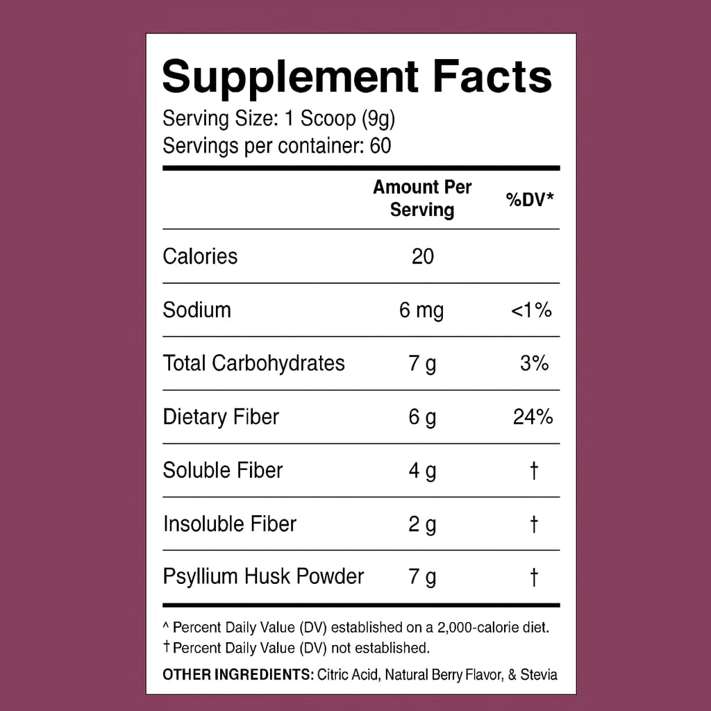 Divine Health Fiber Zone Powder 19 oz