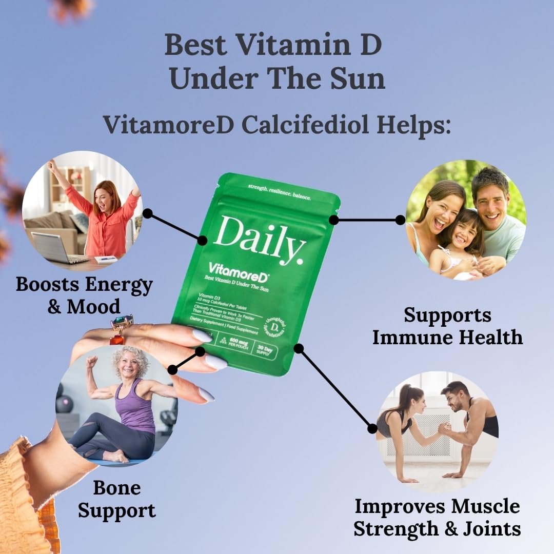 VitamoreD Vitamin D Calcifediol 10 mcg Tablets, 60 Count