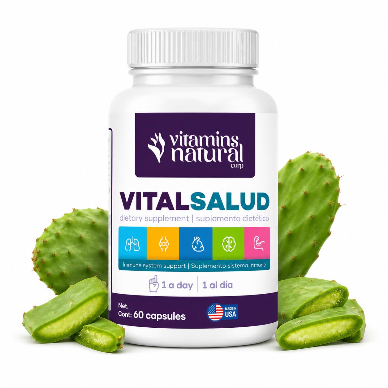 VITAMINS NATURAL CORP Daily Gut Balance Supplement 60 Capsules