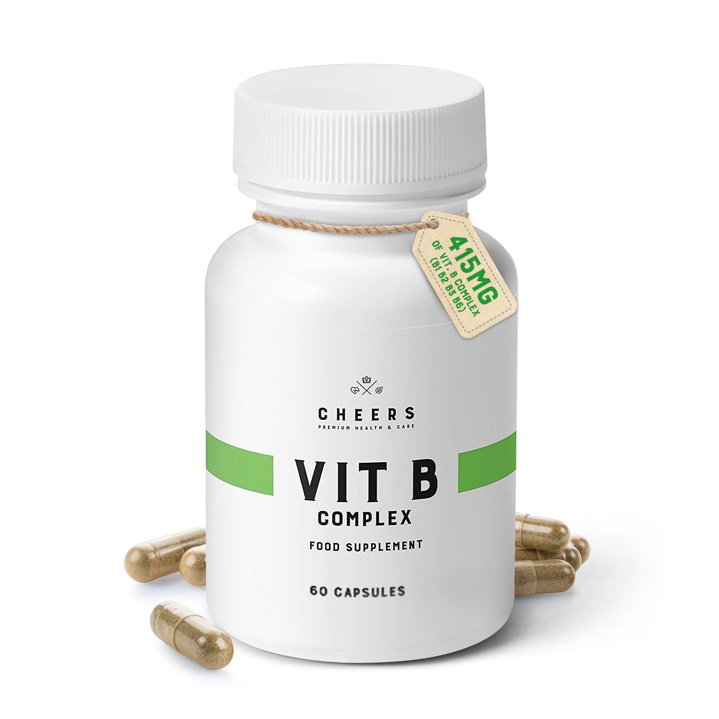 CHEERS Vitamin B Complex Supplement Capsules 60 Capsules