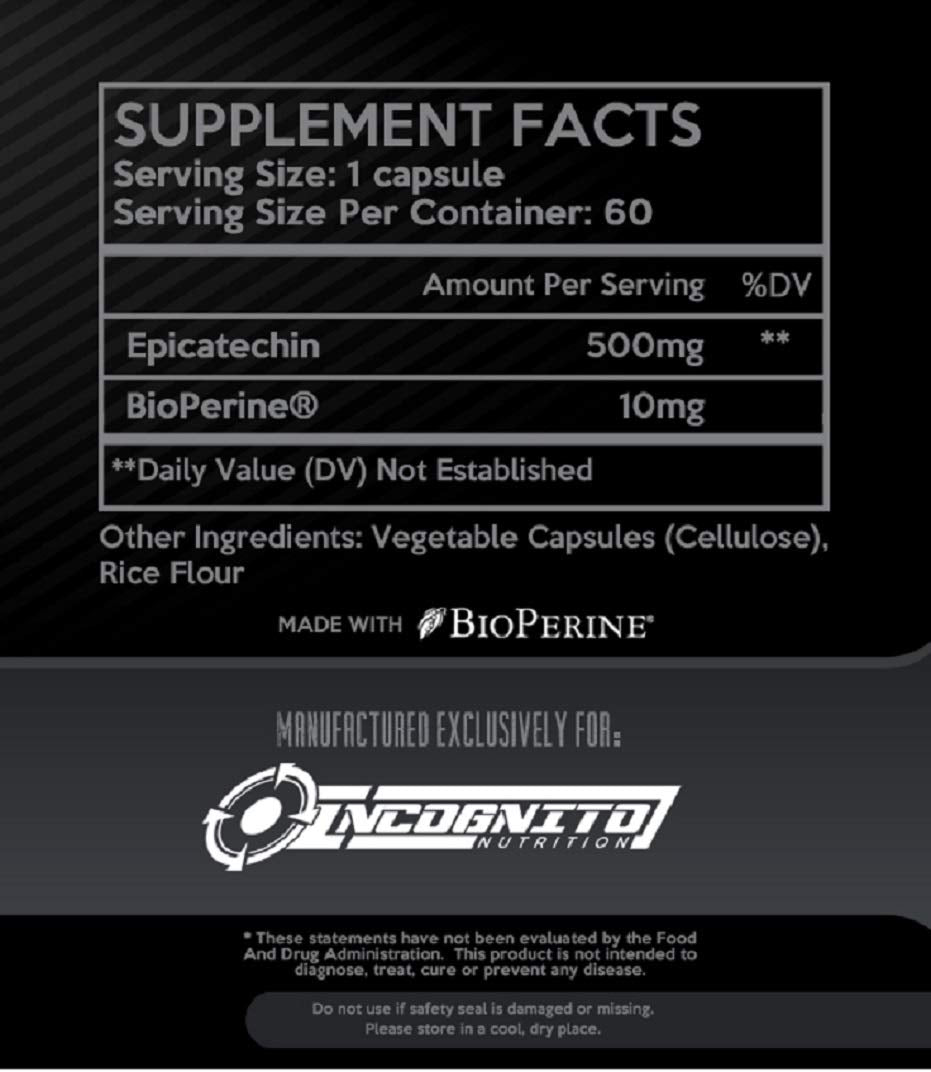 INCOGNITO NUTRITION Epicatechin Capsule, 60 Count