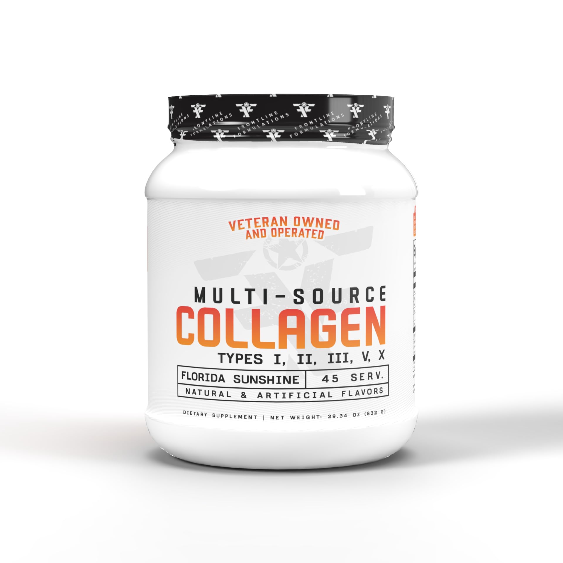 FRONTLINE FORMULATIONS Multi Source Collagen Powder Florida Sunshine 29.34