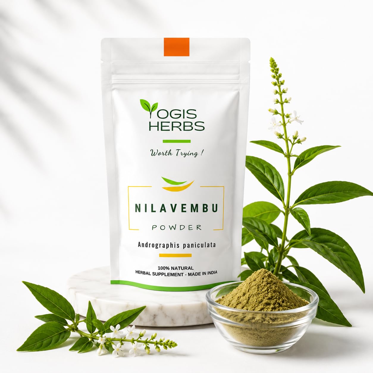 YOGIS HERBS Nilavembu Powder 16 Ounces