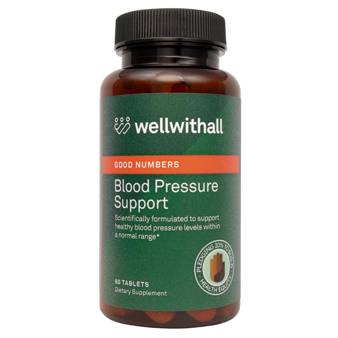 WellWithAll Blood Pressure Support Supplement 60 Tablets