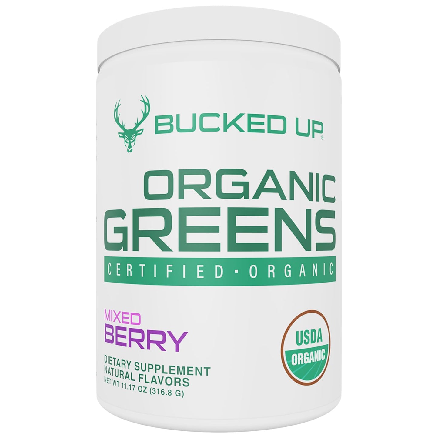 Bucked Up Greens Superfood Powder Mixed Berry, 11.07 oz