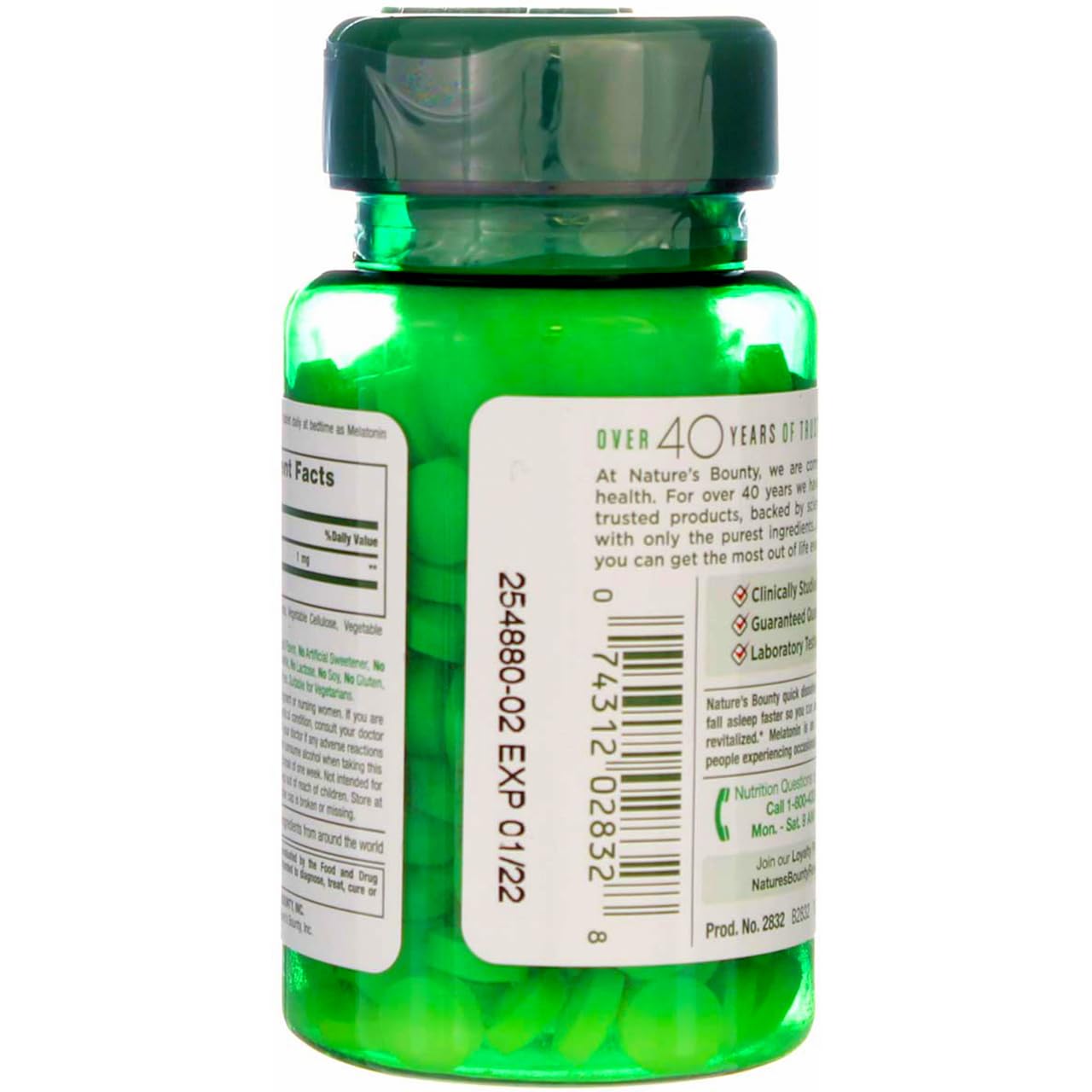 Nature's Bounty Melatonin 1 mg 360 Tablets