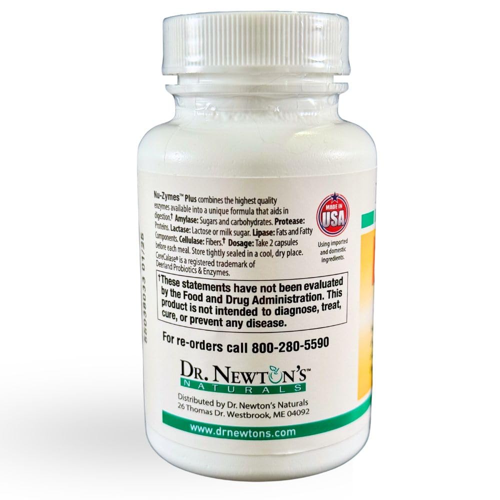 SelfCare+ Dr. Newton's Naturals Nu-Zymes Plus Digestive Enzymes 90 Capsules